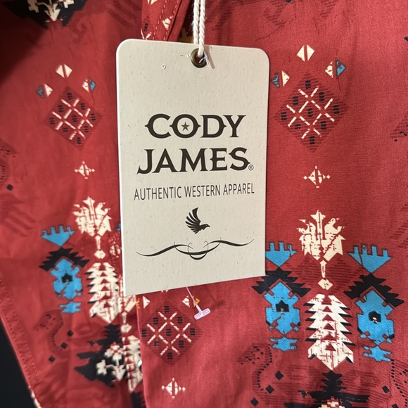 James Cody Authentic Western Ware Shirt Rust Color - Picture 6 of 10